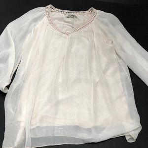 NWT Women’s 3/4 sleeves 100% silk blouse